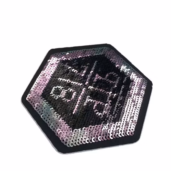 프로모션 선물 검정색과 은색 맞춤형 금속 장식 조각 패치 의류 라벨